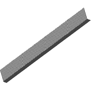 Ubbink Vogelschroot - L 1000 x H 55mm - zwart