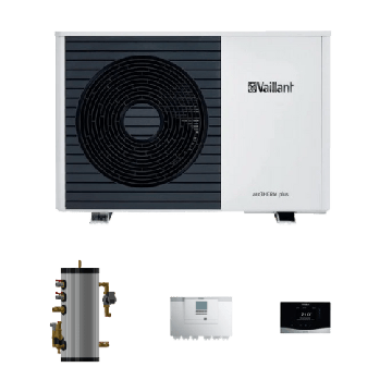 Vaillant warmtepomppakket hybride 7kW met SKID