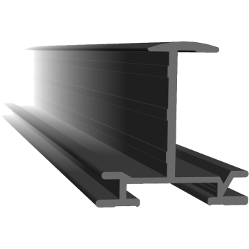 Aelex Inlegprofiel 35mm zwart