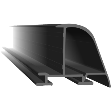 Aelex Coverprofiel 35 mm zwart