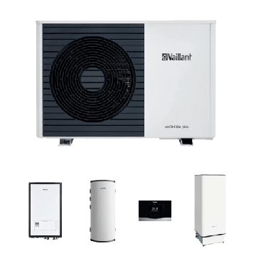 Vaillant aroTHERM 5 of 7 kW warmtepomppakket zonder SKID