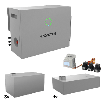 eCactus by WHES 3-fase batterijpakket 15kWh