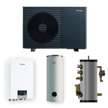 Vaillant aroTHERM Pro 5 of 7 kW warmtepomppakket met SKID