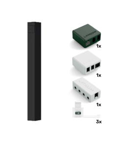 Smappee EV One Business Socket laadpaalpakket zwart