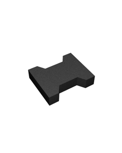 Rubber H-blok / 20.22x165x44