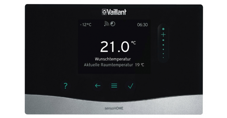 Vaillant sensoCOMFORT draadloze systeemregelaar afstandsbediening