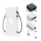 Smappee EV Base Business laadpaal pakket met kabels - wit