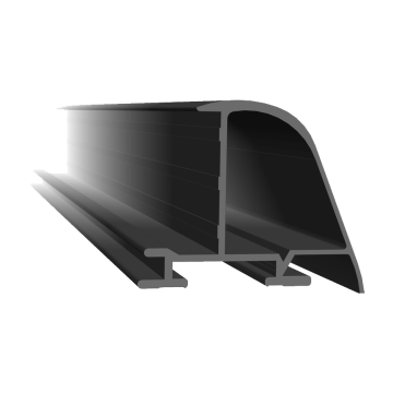 Aelex Coverprofiel 30 mm zwart